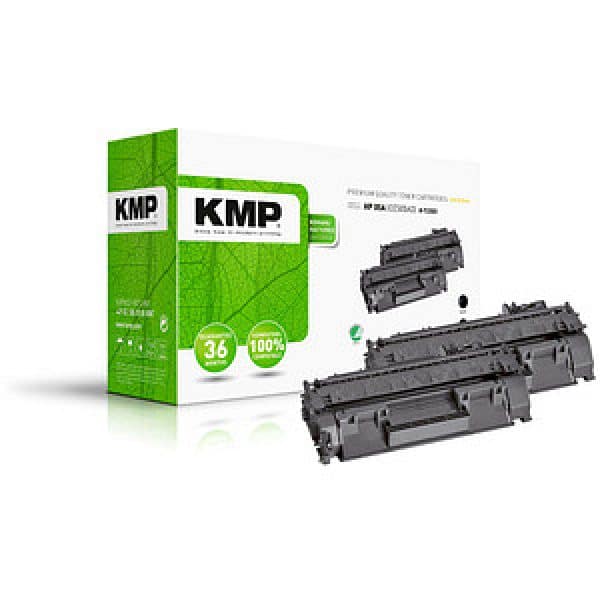KMP H-T235D  schwarz Toner kompatibel zu HP 05A (CE505D)