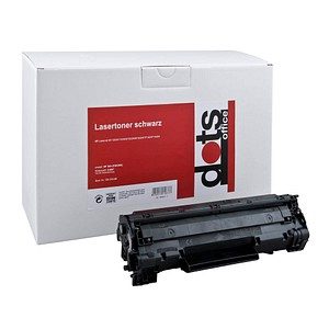 dots  schwarz Toner kompatibel zu HP 36A (CB436A)