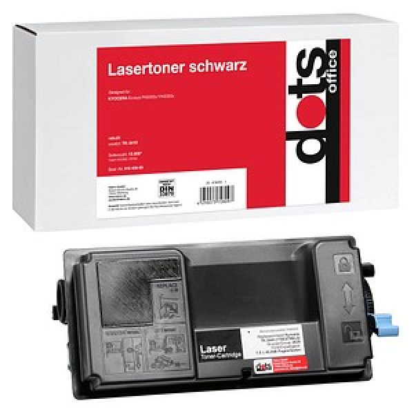 dots  schwarz Toner kompatibel zu KYOCERA TK-3410