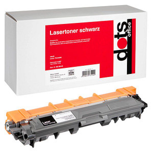 dots  schwarz Toner kompatibel zu brother TN-242BK