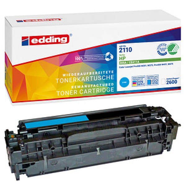 edding EDD-2110  cyan Toner kompatibel zu HP 305A (CE411A)